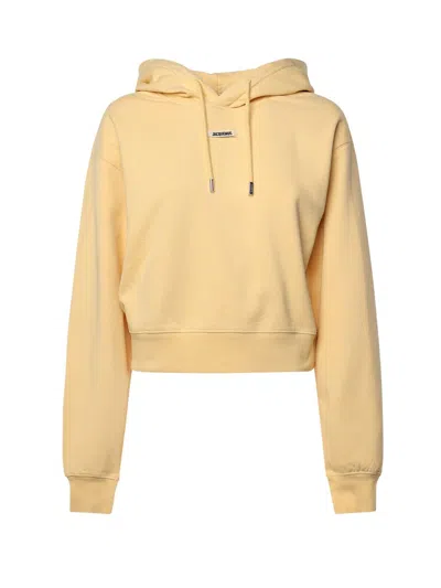 Jacquemus Yellow Sporty Hoodie With A Hood