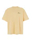 Jacquemus Yellow T-shirt With Logo On The Front And Print On The Back In Yellow