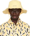 Jacquemus Yellow 'the Artichaut' Bucket Hat In 205 Pale Yellow