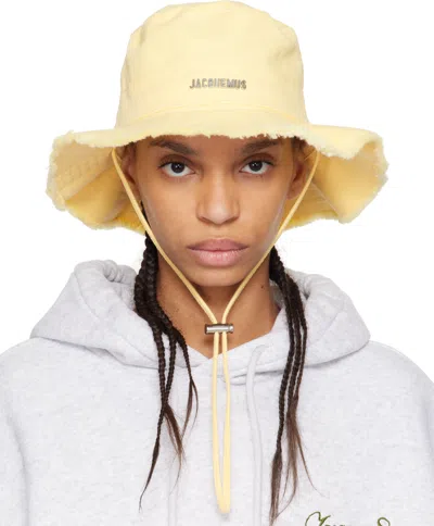 Jacquemus Le Bob Artichaut Bucket Hat In Light Yellow