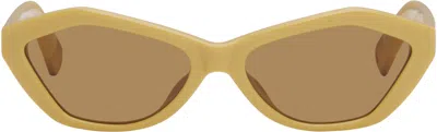 Jacquemus Yellow 'the Bambino' Sunglasses