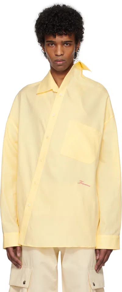 Jacquemus Yellow 'the Cuadro' Shirt In 210 Light Yellow