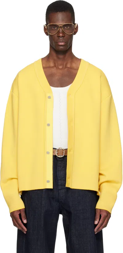 Jacquemus Yellow 'the Doppio' Cardigan
