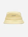 Jacquemus Le Bob Gadjo Drawstring Bucket Hat In Yellow