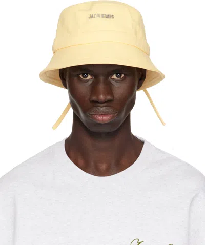 Jacquemus Yellow 'the Gadjo' Bucket Hat In 205 Pale Yellow