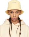 Jacquemus Yellow 'the Gadjo' Bucket Hat In 205 Pale Yellow