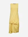 Jacquemus Peplo Sleeveless Draped High-low Dress
