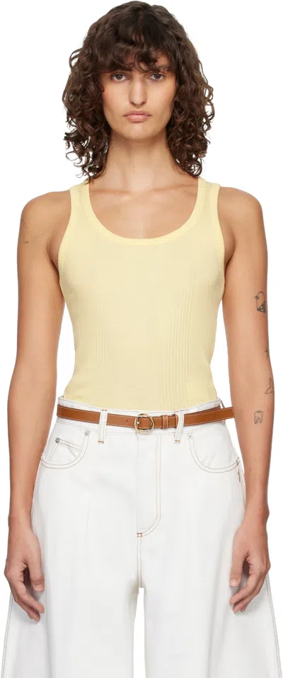 Jacquemus Yellow 'the Rond Carré' Tank Top
