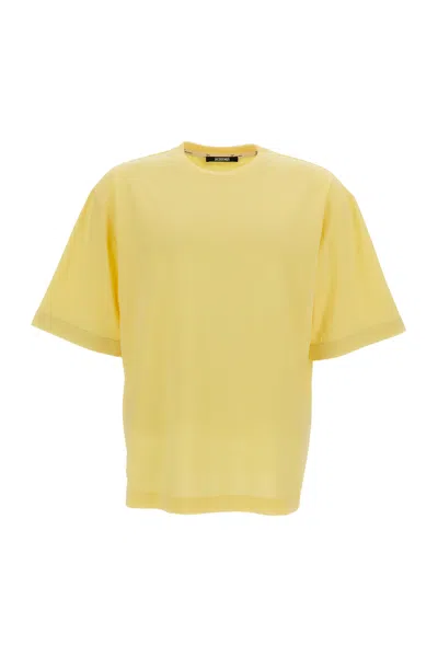 Jacquemus Crew Neck Short-sleeved T-shirt In Yellow