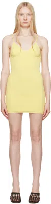 Jacquemus Yellow 'the Scala' Minidress In Yellow