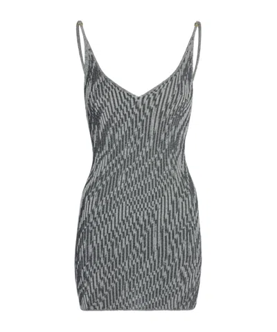 JACQUEMUS ZEBRA JACQUARD MINI DRESS