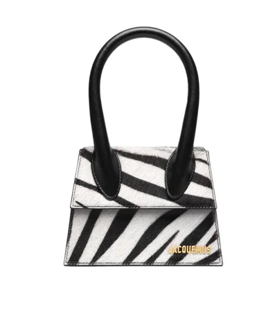 Jacquemus Zebra Shoulder Bag In Black