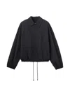 Jacquemus Zip Embroidered Jacket In Blue
