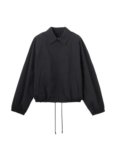 Jacquemus Zip Embroidered Jacket In Blue