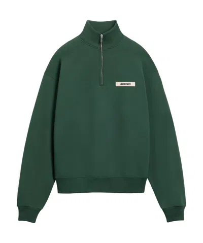 JACQUEMUS ZIP TURTLENECK SWEATSHIRT