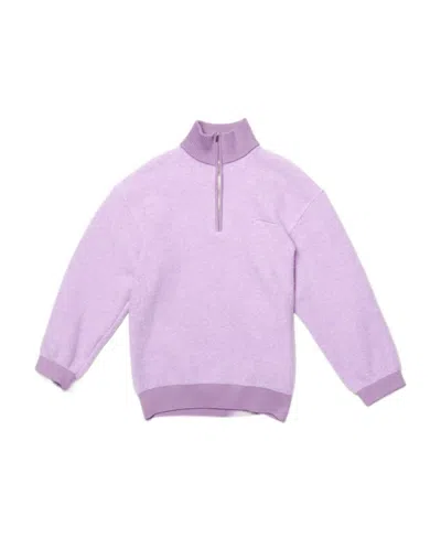 Jacquemus Zip-up High-neck Jumper In Purple