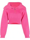 Jacquemus La Maille Risoul Cropped Wool Jumper In Rosa