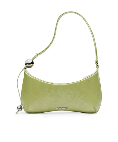 Jacquemus Le Bisou En Cuir In Green
