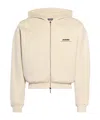 Jacquemus Zippered Hoodie In Nude