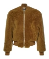 Jacquemus Zippered Leather Jacket In Multi