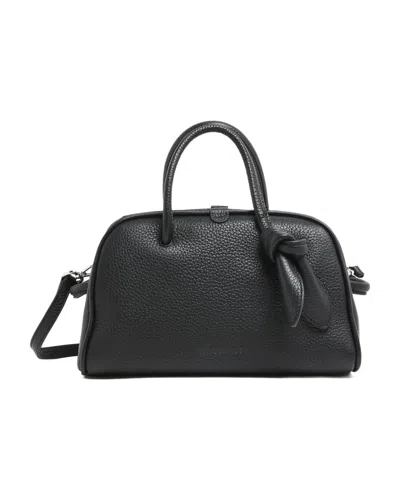 Jacquemus Le Petit Turismo Grain Leather Bag In Black