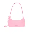 Jacquemus Le Bisou Perle Leather Shoulder Bag In Pink