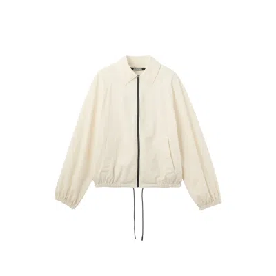 Jacquemus Zip-up Windbreaker In White