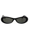 Jacquemus Oval-frame Sunglasses In Black