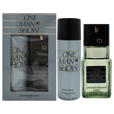 Jacques Bogart One Man Show By  For Men - 2 Pc Gift Set 3.3oz Edt Spray, 6.6oz Body Spray In White