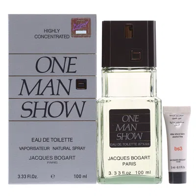 Jacques Bogart One Man Show Sett 3.33 oz Edt Spray/ .1 oz Body Lotion