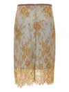 Jacques Embroidery-details Midi Skirt In Gold