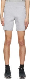 Jacques Grey Signature Jogger Shorts In Ice Grey