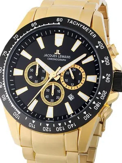 Pre-owned Jacques Lemans 1-2140i Liverpool Chronograph Mens Watch