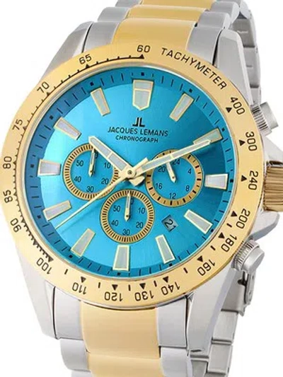 Pre-owned Jacques Lemans 1-2140j Liverpool Chronograph Mens Watch
