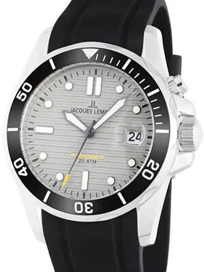 Pre-owned Jacques Lemans 1-2170b Hybromatic Diver Mens Watch 41mm 20atm