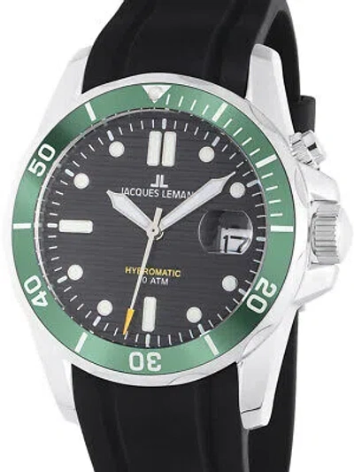 Pre-owned Jacques Lemans 1-2170e Hybromatic Diver Mens Watch 41mm 20atm