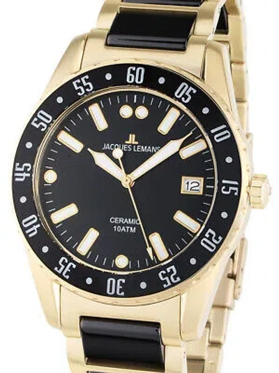 Pre-owned Jacques Lemans 42-10g Liverpool Ceramic Mens Watch 42mm 10atm