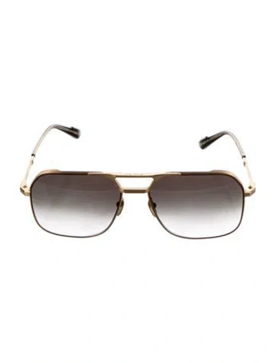 Pre-owned Jacques Marie Mage 1980 Square Sunglasses In Gold