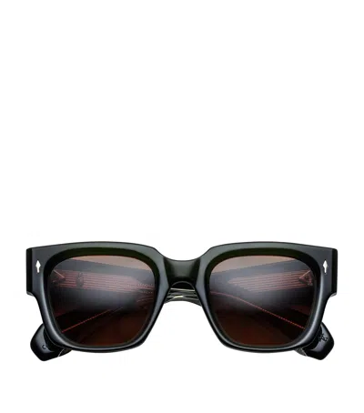 Jacques Marie Mage Acetate Enzo Sunglasses In Black