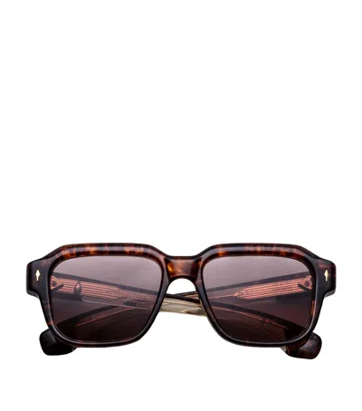Jacques Marie Mage Acetate Vivienne Sunglasses In Brown