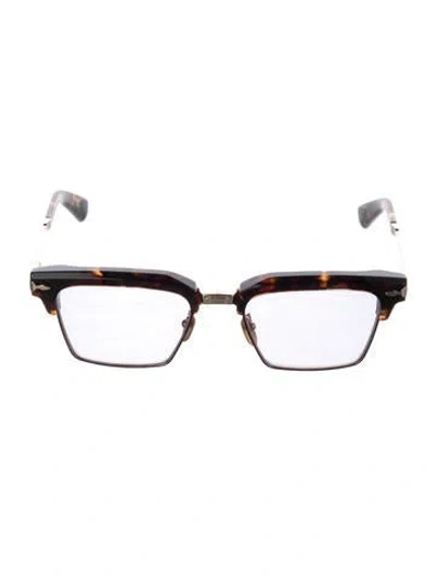 Pre-owned Jacques Marie Mage Alin Square Sunglasses In Brown/purple