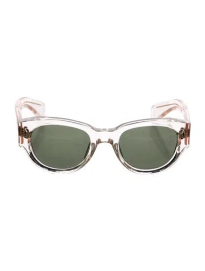 Pre-owned Jacques Marie Mage Altbani Wayfarer Sunglasses In Pink