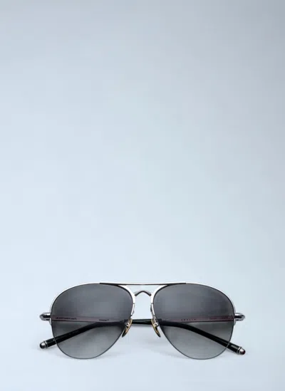 Jacques Marie Mage Amelia Aviator Sunglasses In Silver