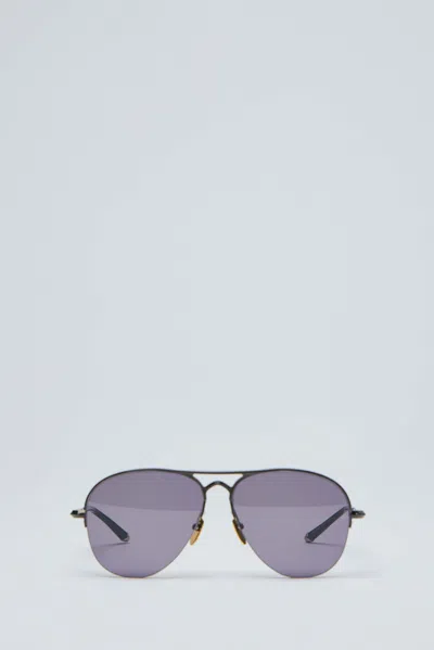 Jacques Marie Mage Amelia Aviator-style Metal Sunglasses In Black