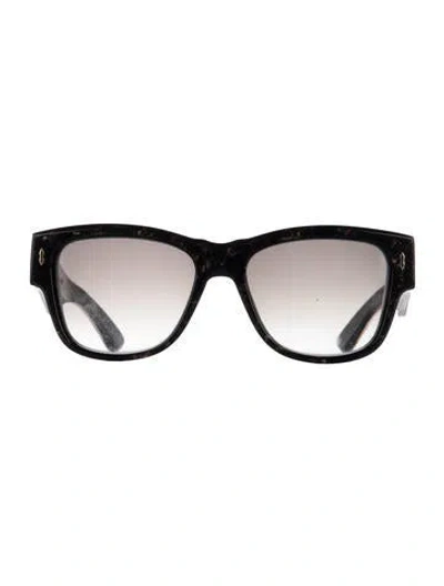 Pre-owned Jacques Marie Mage Anita Oversize Sunglasses In Black