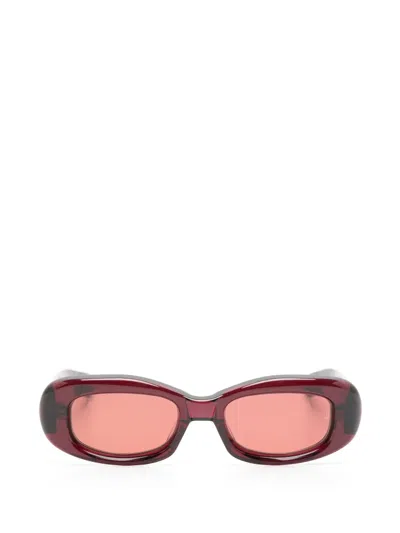 Jacques Marie Mage Ann Sunglasses In Red