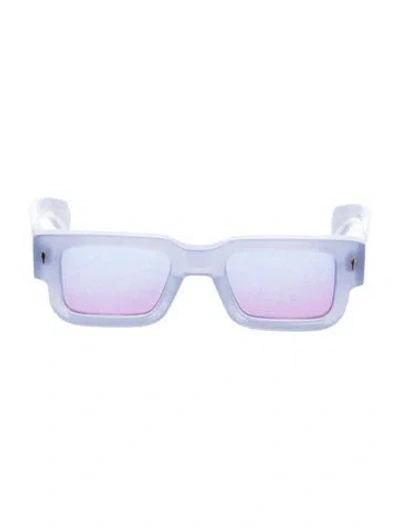 Pre-owned Jacques Marie Mage Ascar Square Sunglasses In Blue