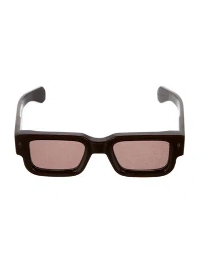 Pre-owned Jacques Marie Mage Ascari Square Sunglasses In Brown