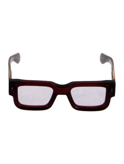 Pre-owned Jacques Marie Mage Ascari Square Sunglasses In Red