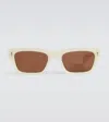 Jacques Marie Mage Ashcroft Rectangular Sunglasses In White